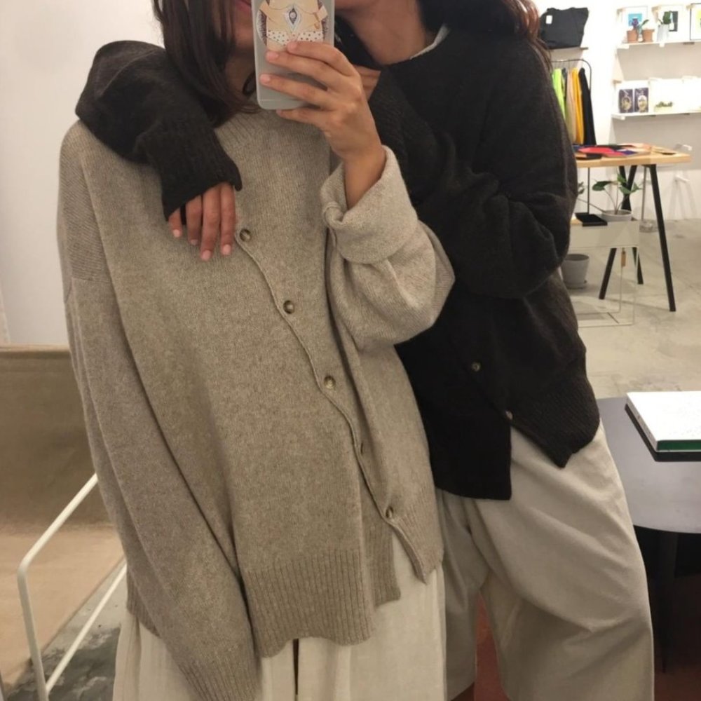 ~ISO~ Monica Cordera Crossed Front Cardigan (AW19) - Picture 2 of 6